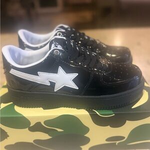 Bapesta Sneaker Black and White Sneakers